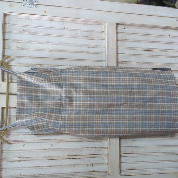 COS Dresses & Skirts - COS, pastel checked/plaid wool blend dress . Euro Sz 32 /US 2